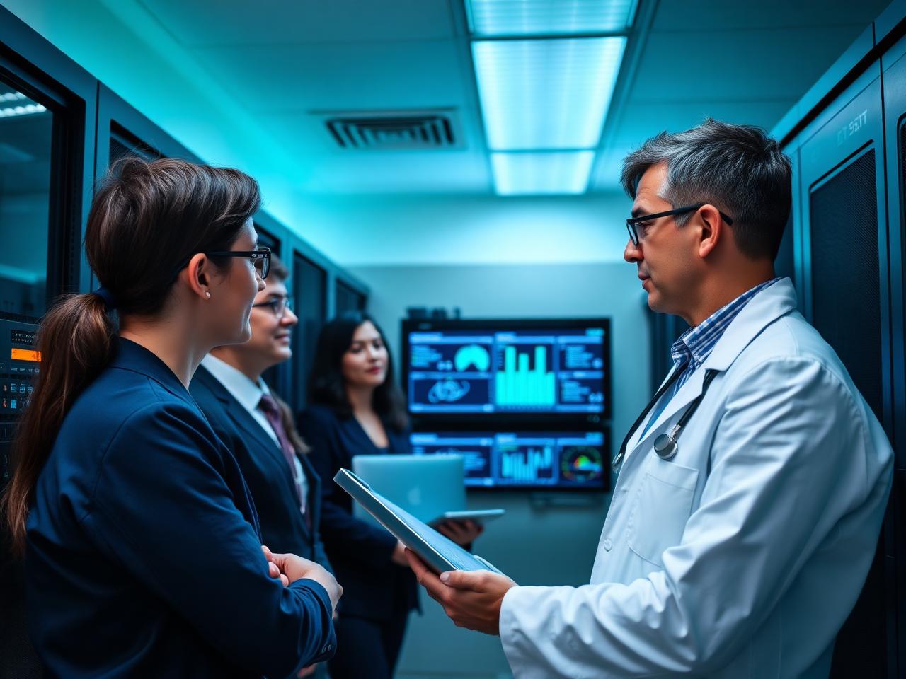 Healthcare IT reviewing posture